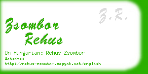 zsombor rehus business card